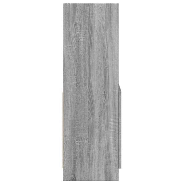 vidaXL skab 63x33x100 cm konstrueret træ grå sonoma-eg