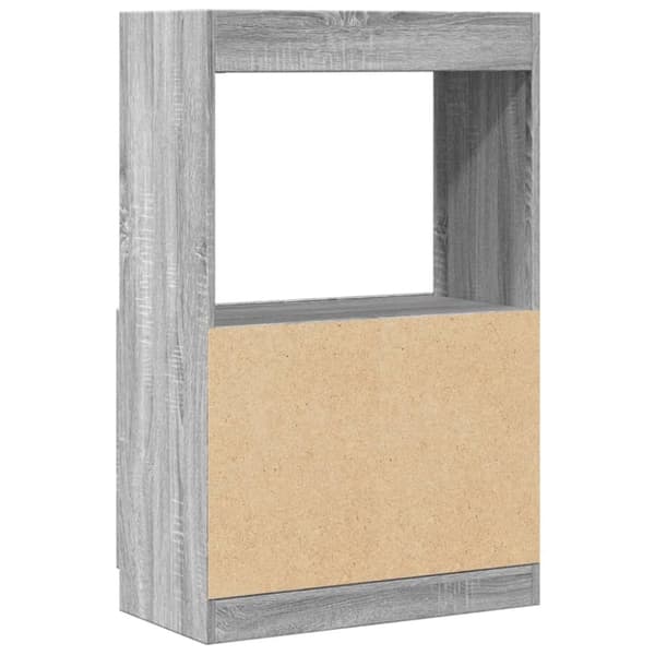 vidaXL skab 63x33x100 cm konstrueret træ grå sonoma-eg