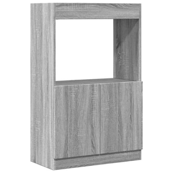 vidaXL skab 63x33x100 cm konstrueret træ grå sonoma-eg