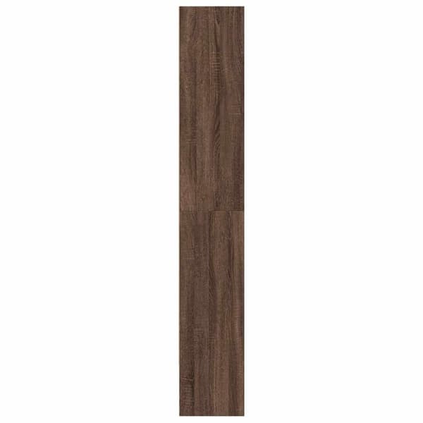 vidaXL bogreol 80x30x189 cm konstrueret træ brun egetræ