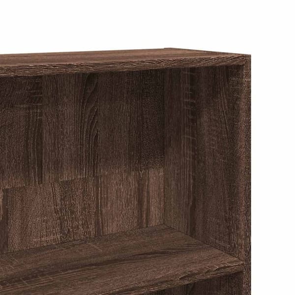 vidaXL bogreol 80x30x189 cm konstrueret træ brun egetræ