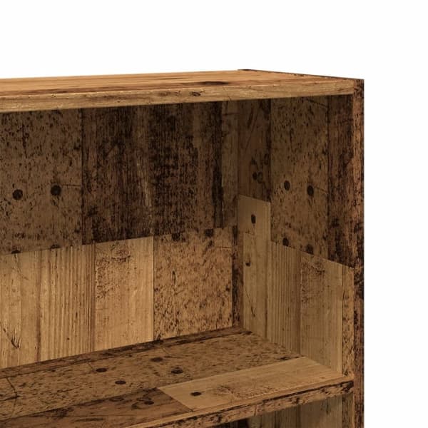 vidaXL bogreol 80x24x109 cm konstrueret træ antikt træ