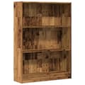 Miniatyrbillede 1 af 11: vidaXL bogreol 80x24x109 cm konstrueret træ antikt træ
