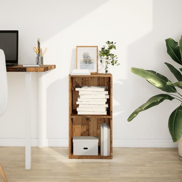 vidaXL Bokhylle gammelt tre 40x30x77 cm konstruert tre