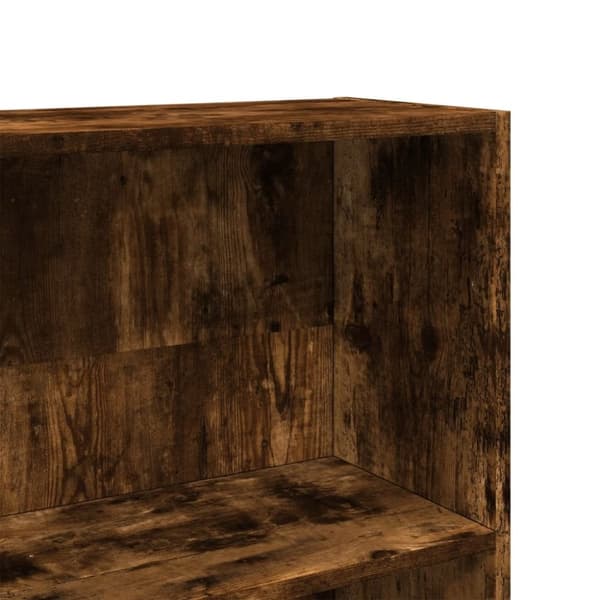 vidaXL bogreol 80x24x176 cm konstrueret træ røget egetræsfarve