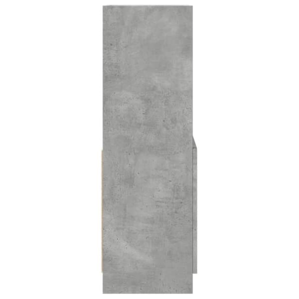 vidaXL skab 63x33x100 cm konstrueret træ betongrå