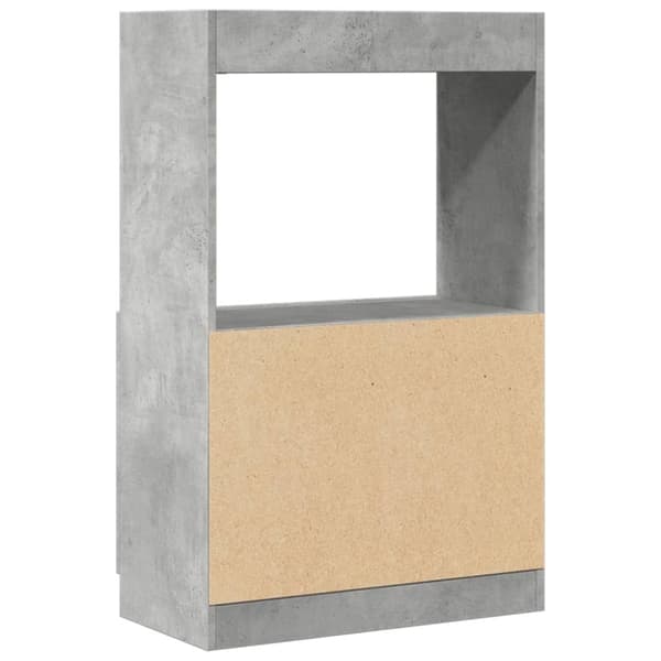 vidaXL skab 63x33x100 cm konstrueret træ betongrå