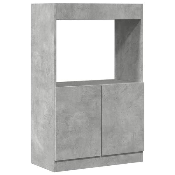 vidaXL skab 63x33x100 cm konstrueret træ betongrå