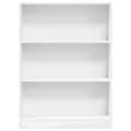 Miniatyrbilde 5 av 11: vidaXL Bokhylle hvit 80x24x109 cm konstruert tre