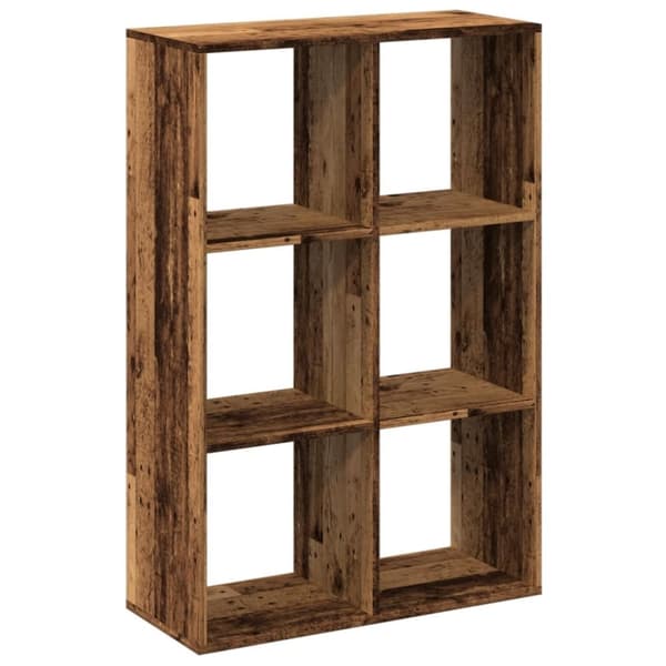 vidaXL Romdeler bokhylle gammel tre 69,5x29x103,5 cm konstruert tre