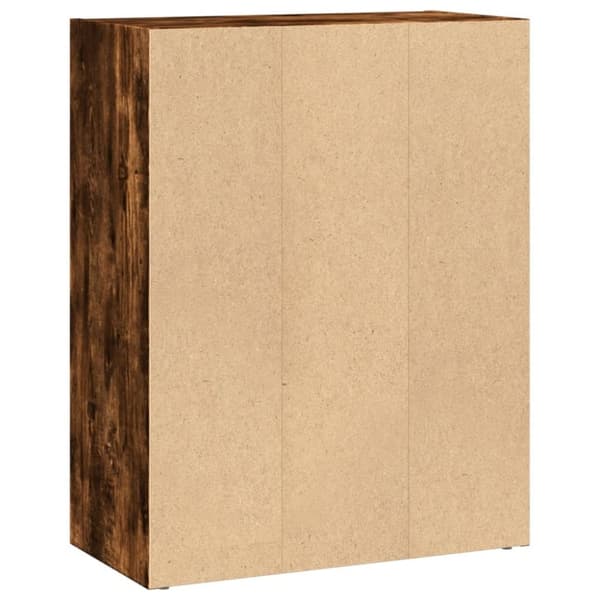 vidaXL bogreol 60x30x77 cm konstrueret træ røget egetræsfarve