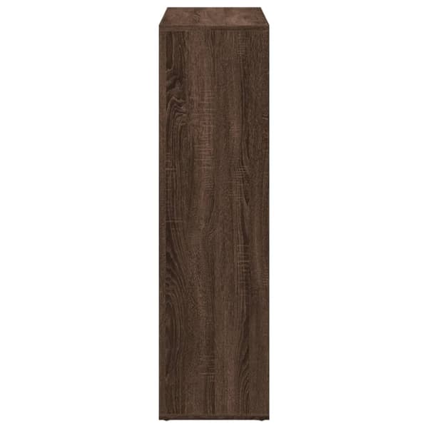 vidaXL bogreol/rumdeler 102x29x103,5 cm konstrueret træ brun egetræ