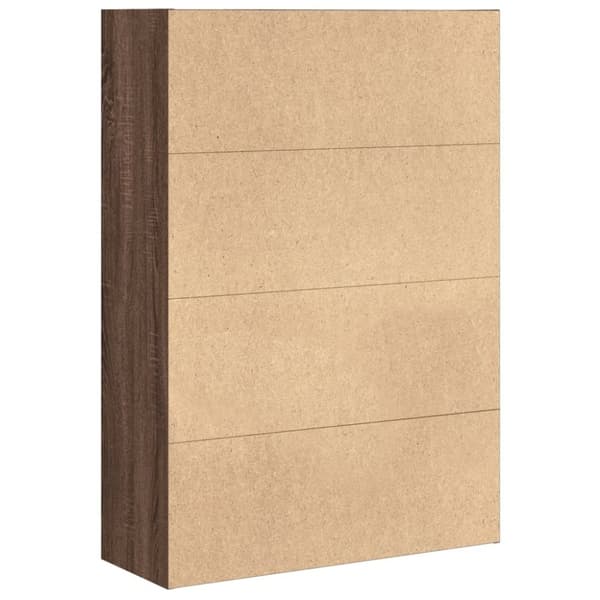 vidaXL Bokhylla brun ek 80x30x114 cm konstruerat trä
