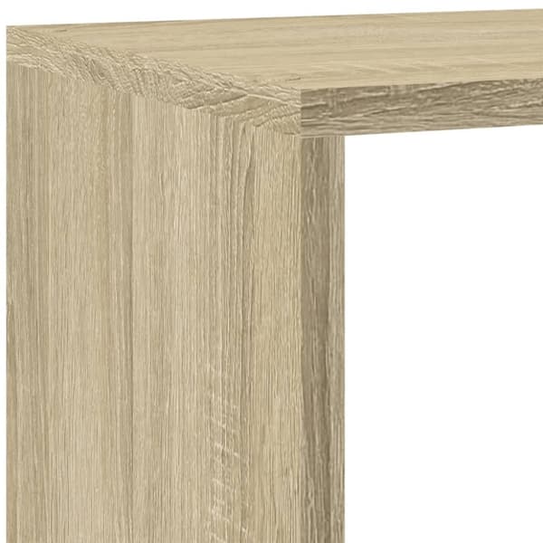 vidaXL Bokhylla/Rumsavdelare 4 hyllor 143,5x29x143,5cm konstruerat trä