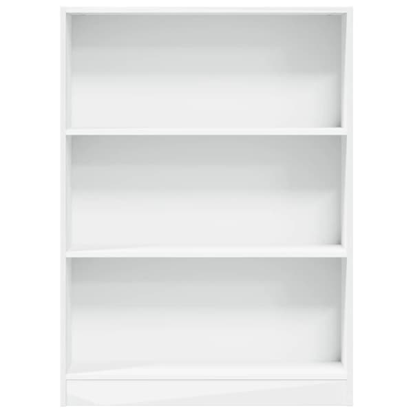 vidaXL Kirjahylly valkoinen 80x24x109 cm tekninen puu