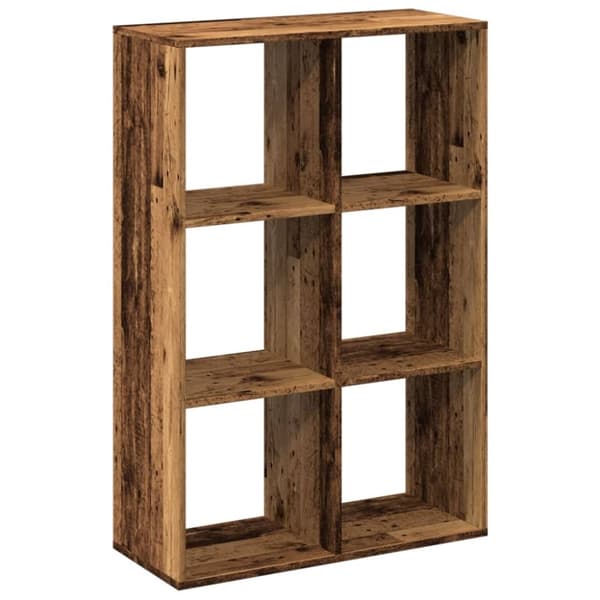 vidaXL bogreol/rumdeler 69,5x29x103,5 cm konstrueret træ antikt træ