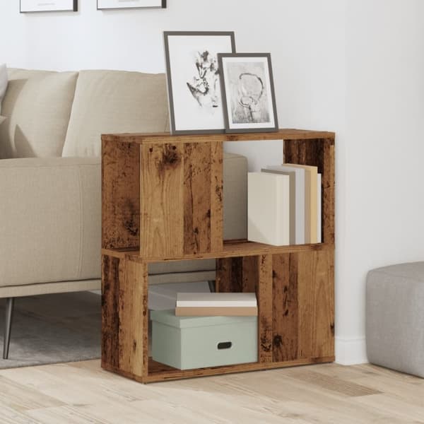 vidaXL Bokhylle gammelt tre 60x24x63 cm konstruert tre
