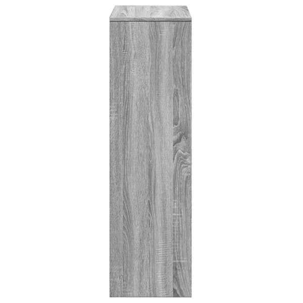 vidaXL Romdeler bokhylle 3 lag grå sonoma 99x29x99 cm konstruert tre