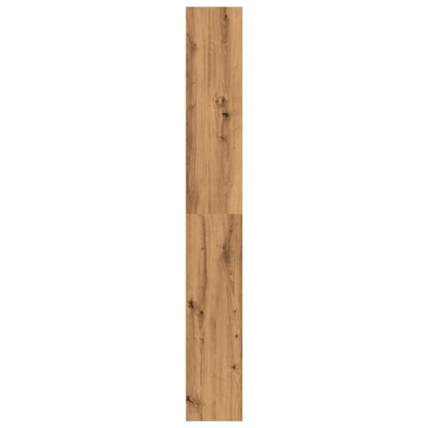 vidaXL bogreol 80x24x176 cm konstrueret træ egetræsfarvet