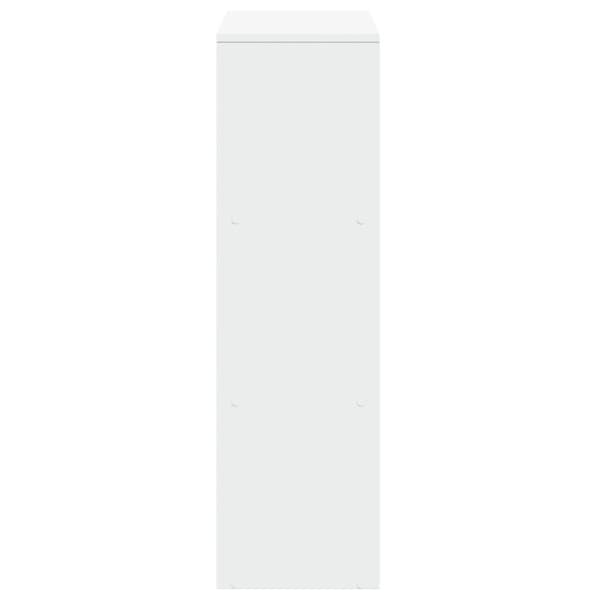 vidaXL bogreol/rumdeler 99x29x99 cm 3 niveauer konstrueret træ hvid