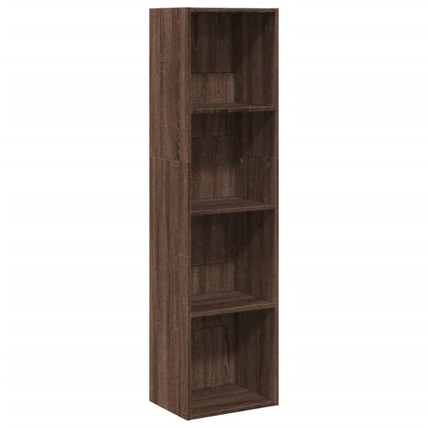 vidaXL bogreol 40x30x152 cm konstrueret træ brun egetræsfarve