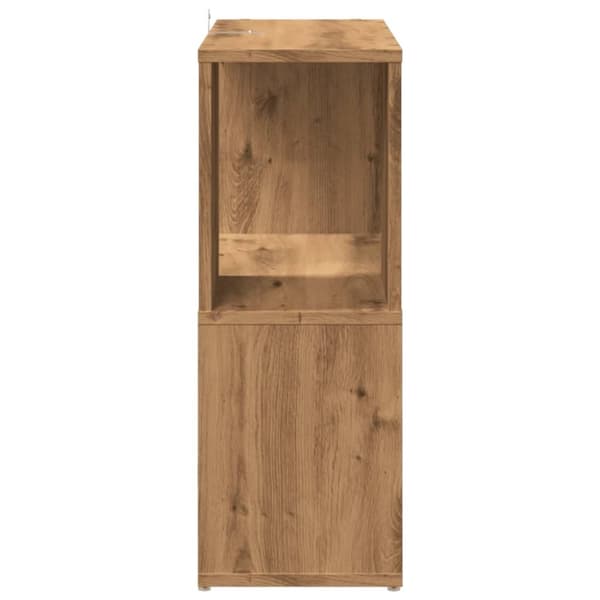 vidaXL Bokhylle artisan eik 60x24x63 cm konstruert tre