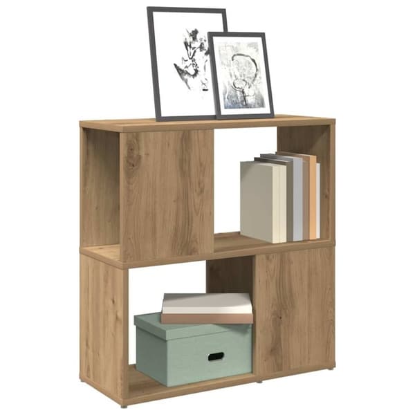 vidaXL Bokhylle artisan eik 60x24x63 cm konstruert tre
