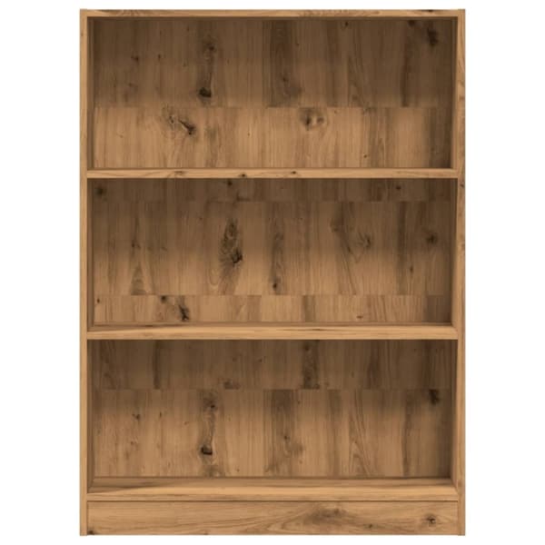 vidaXL Bokhylle artisan eik 80x24x109 cm konstruert tre