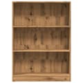 Miniatyrbilde 5 av 11: vidaXL Bokhylle artisan eik 80x24x109 cm konstruert tre