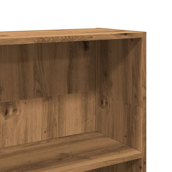 vidaXL Bokhylle artisan eik 80x24x109 cm konstruert tre