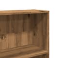 Miniatyrbilde 8 av 11: vidaXL Bokhylle artisan eik 80x24x109 cm konstruert tre