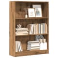 Miniatyrbilde 2 av 11: vidaXL Bokhylle artisan eik 80x24x109 cm konstruert tre