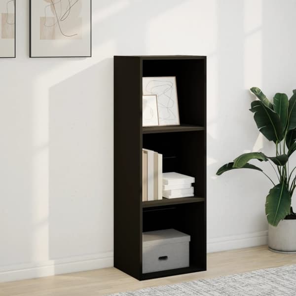 vidaXL bogreol 40x30x114 cm konstrueret træ sort