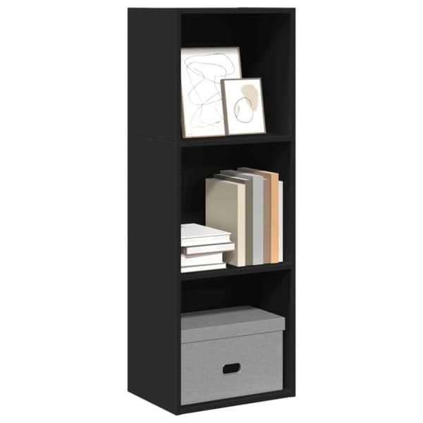 vidaXL bogreol 40x30x114 cm konstrueret træ sort