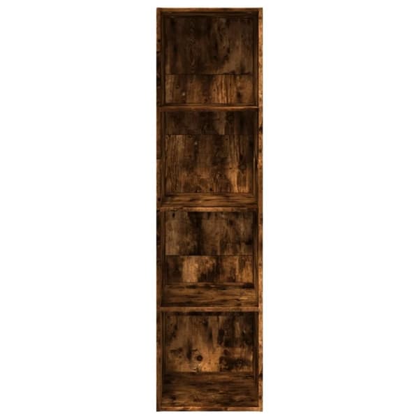 vidaXL Bokhylle røkt eik 40x30x152 cm konstruert tre