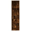 Miniatyrbilde 5 av 11: vidaXL Bokhylle røkt eik 40x30x152 cm konstruert tre