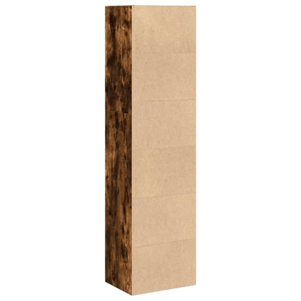 vidaXL Bokhylle røkt eik 40x30x152 cm konstruert tre