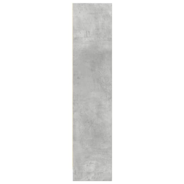 vidaXL Bokhylla betonggrå 80x24x109 cm konstruerat trä