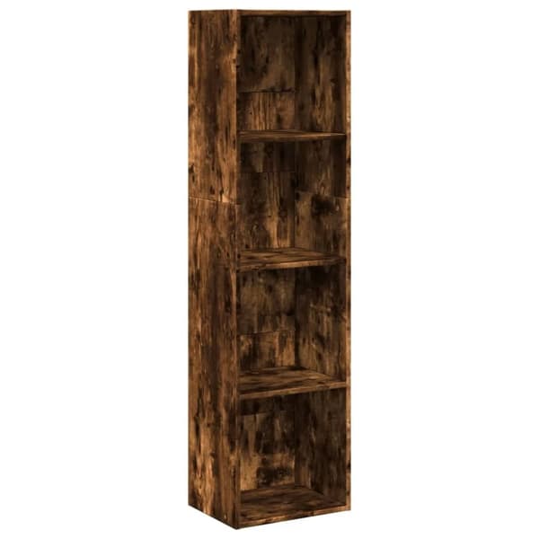 vidaXL bogreol 40x30x152 cm konstrueret træ røget egetræsfarve