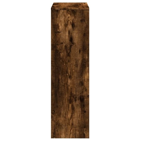 vidaXL bogreol/rumdeler 99x29x99cm 3 niveauer konstrueret træ røget eg