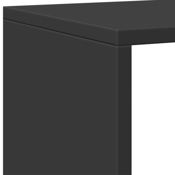 vidaXL bogskab 137,5x29x137,5 cm konstrueret træ sort