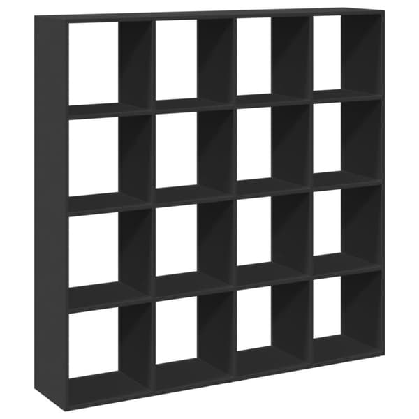vidaXL bogskab 137,5x29x137,5 cm konstrueret træ sort