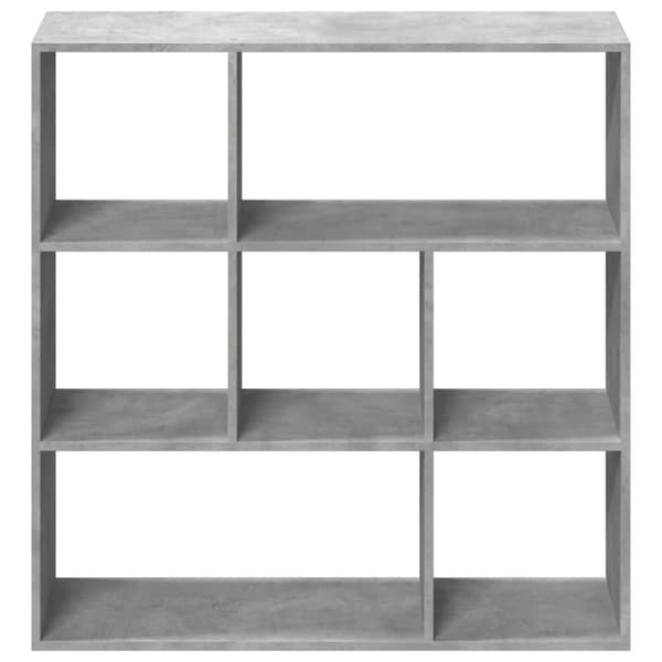 vidaXL Romdeler bokhylle betonggrå 102x29x103,5 cm konstruert tre