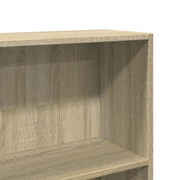 vidaXL bogreol 80x24x176 cm konstrueret træ sonoma-eg