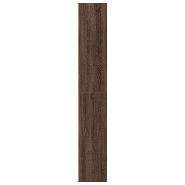 vidaXL bogreol 40x30x189 cm konstrueret træ brun egetræsfarve