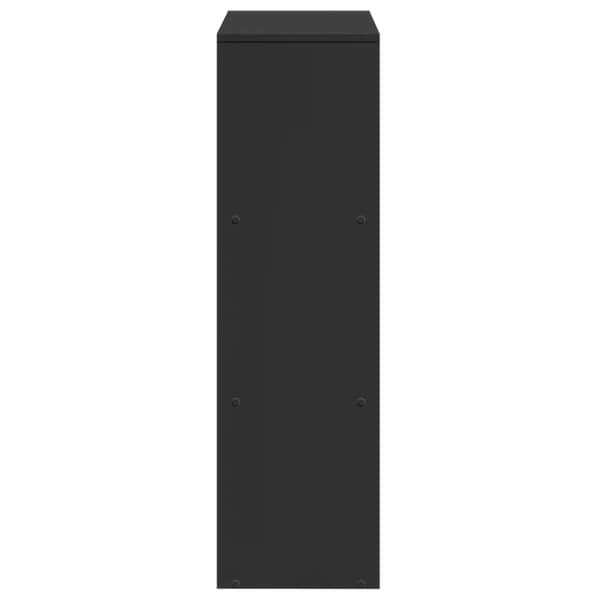 vidaXL Romdeler bokhylle 3 etasjer svart 99x29x99 cm konstruert tre