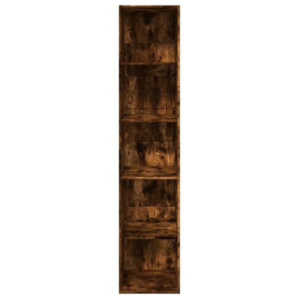 vidaXL Bokhylle røkt eik 40x30x189 cm konstruert tre