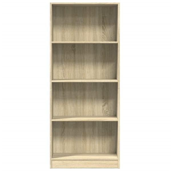 vidaXL Bokhylle sonoma eik 60x24x143 cm konstruert tre
