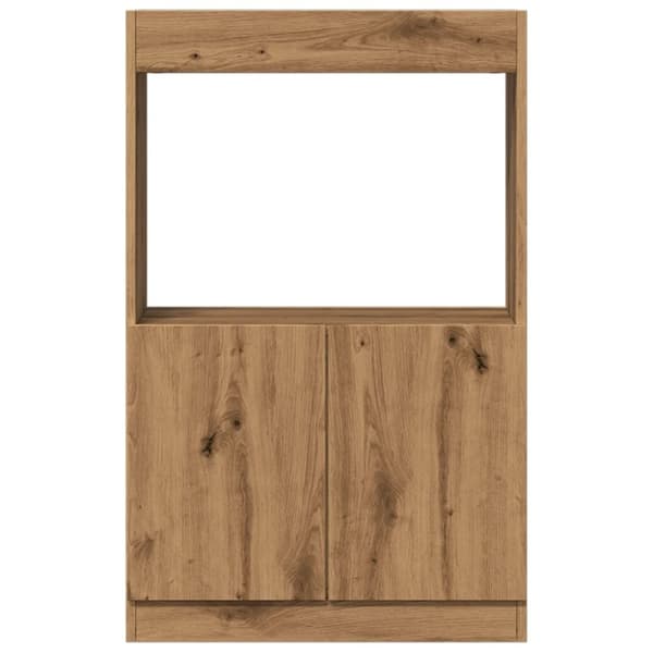 vidaXL Highboard artisan eik 63x33x100 cm konstruert tre