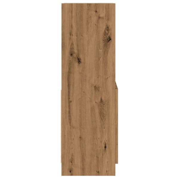 vidaXL Highboard artisan eik 63x33x100 cm konstruert tre